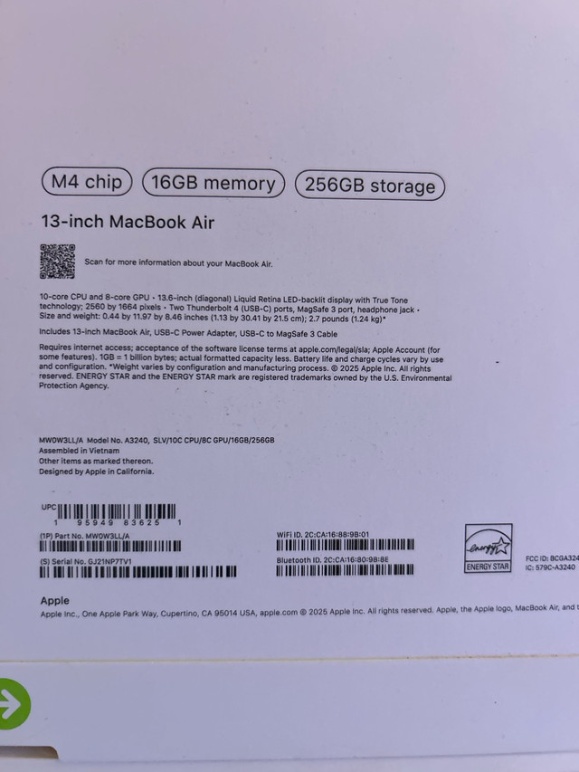 LOT MacBook Air M4 2025, Magic Keyboard, Magic Mouse & Trackpad - photo 3