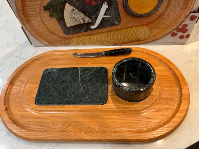 Deliver oak and marble party board - $15 thumbnail