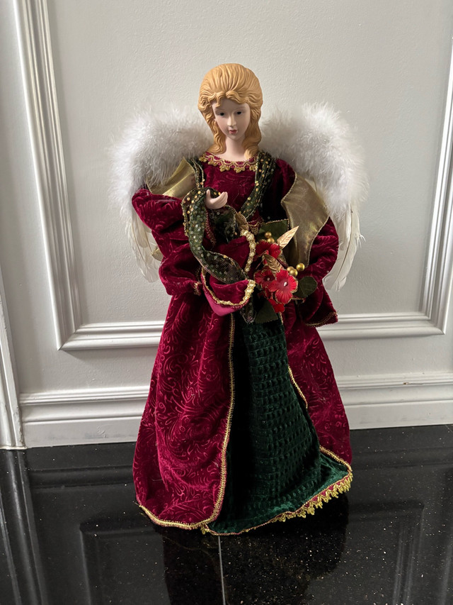 Holiday porcelain angel 2ft tall - $25