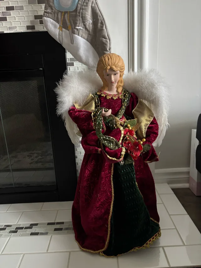 Holiday porcelain angel 2ft tall - $25 image indicator(6)