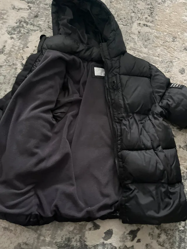 Boys black Zara winter coat size 10 -$25 image indicator(2)