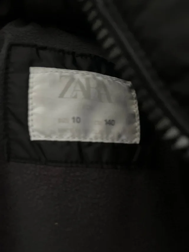 Boys black Zara winter coat size 10 -$25 image indicator(4)