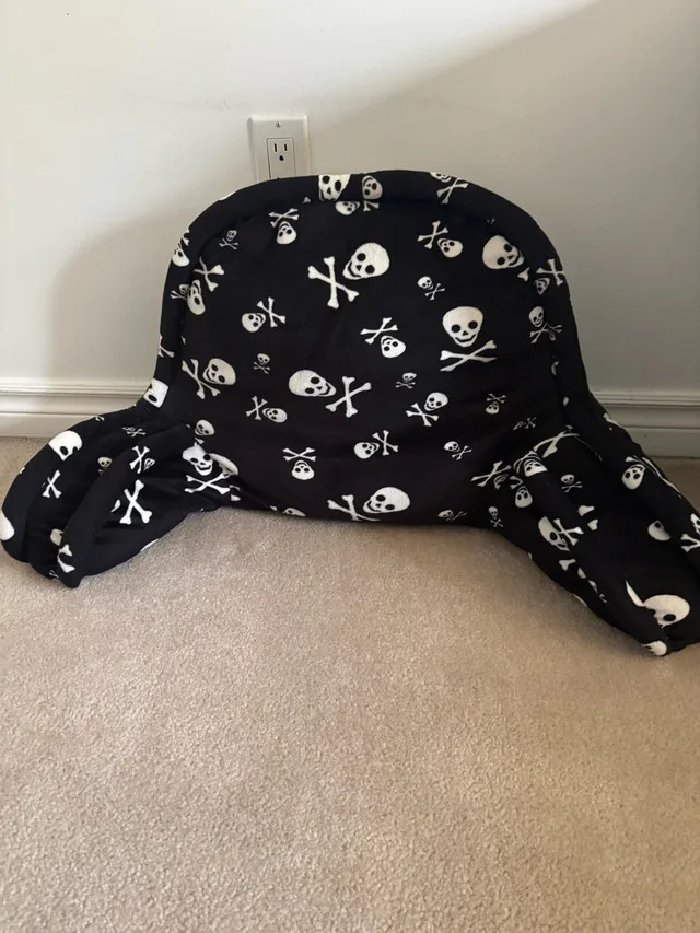 Used Pirate black and white reading pillow -$15 thumbnail