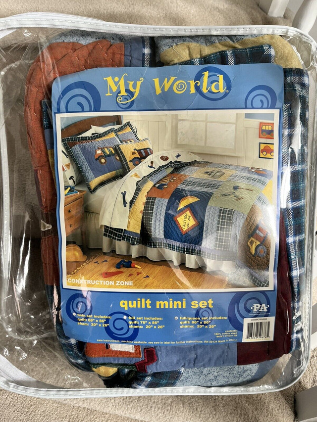 Kids used full/double quilt/comforter 3 piece set - $50