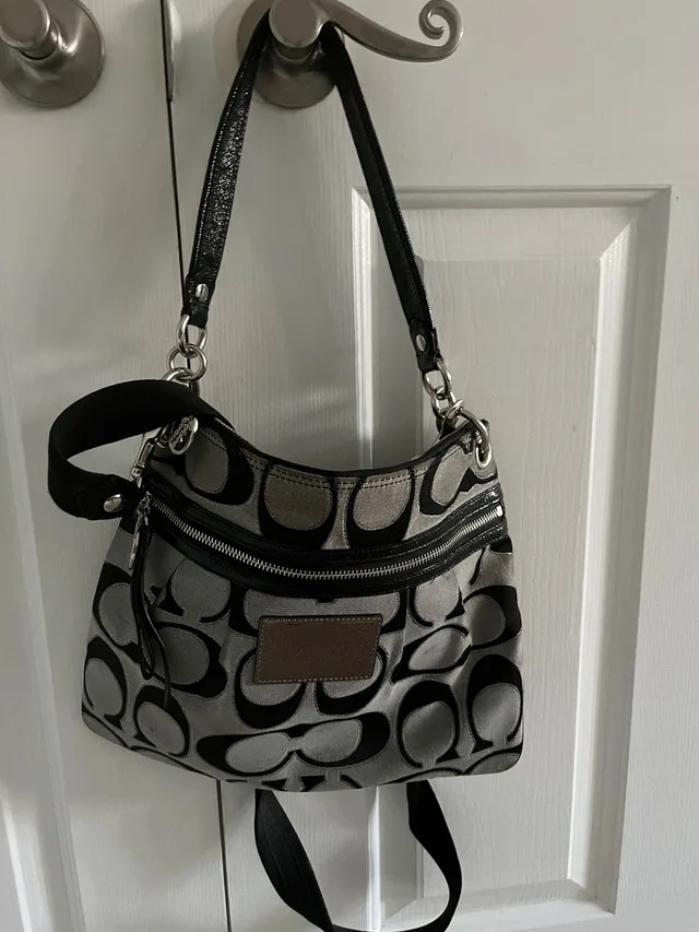 Coach used crossbody handbag canvas -$30 thumbnail