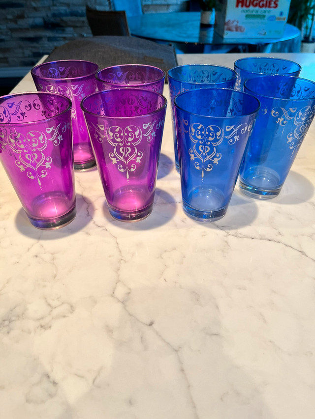 Set of 8 drinking glassware -$15
