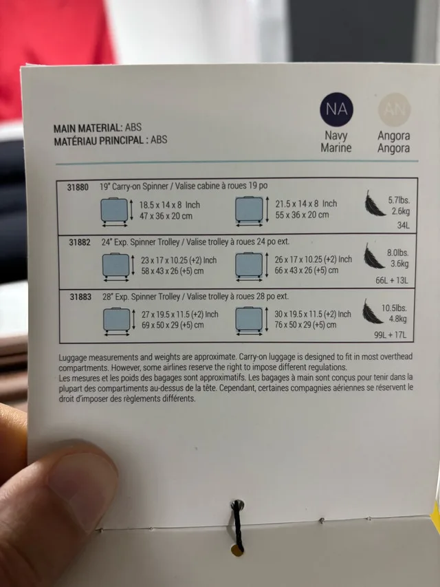 Set of brand New Delsey Paris Brigette luggage - $500 image indicator(9)