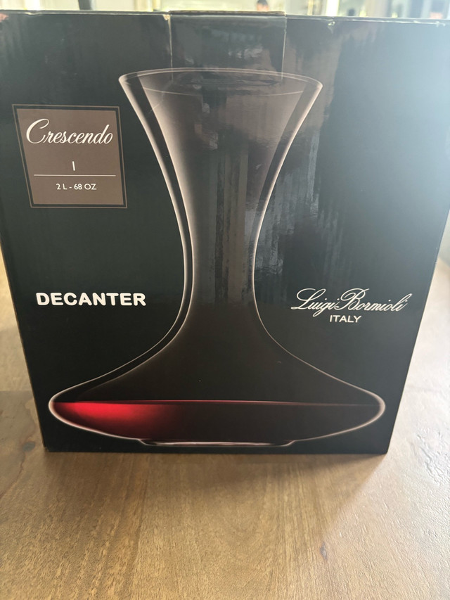 Brand new in box crystal decanter - $25