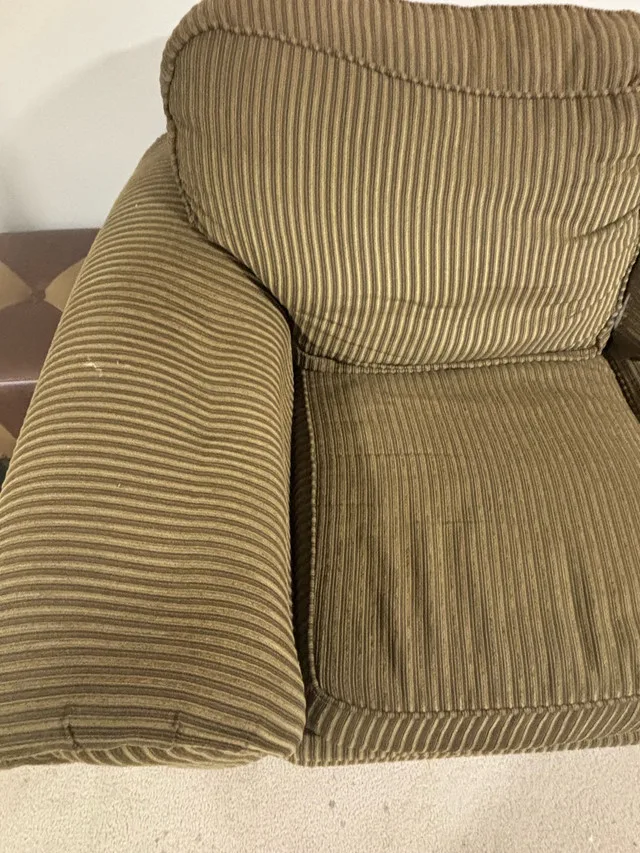 Set of 2 used fabric sofa and love seat - $250 image indicator(5)
