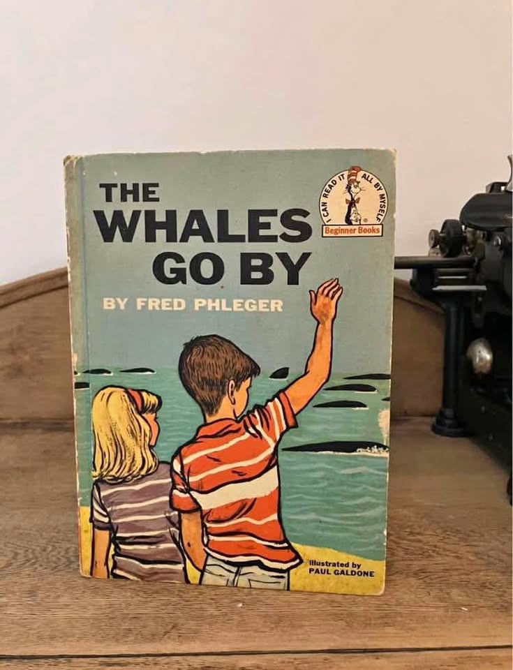Dr.Suess The Whales Go By 1959 By Fred Phleger book club edition
