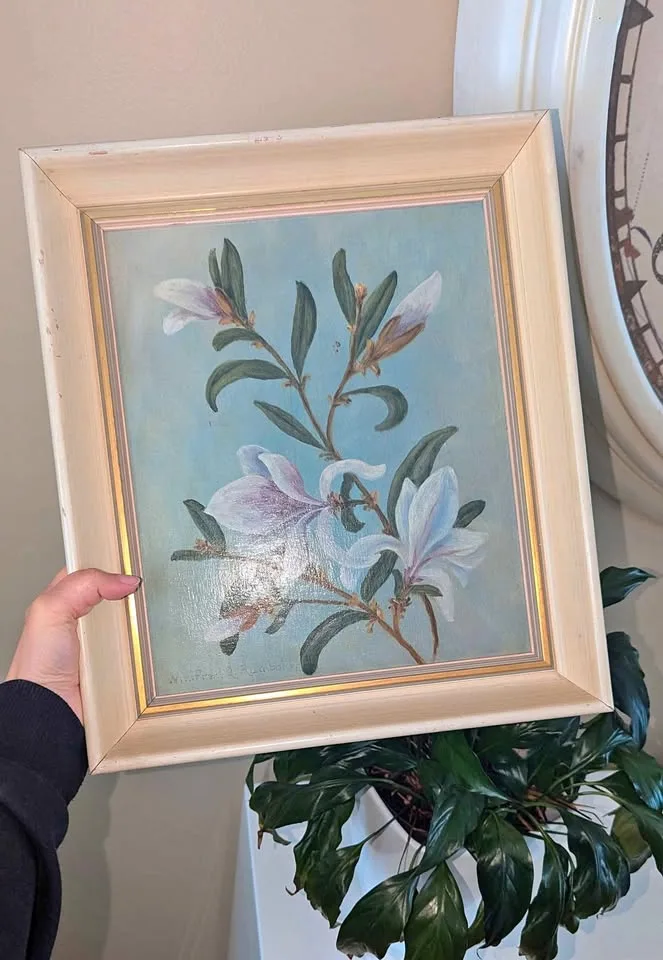 Charming Vintage Framed Painting thumbnail