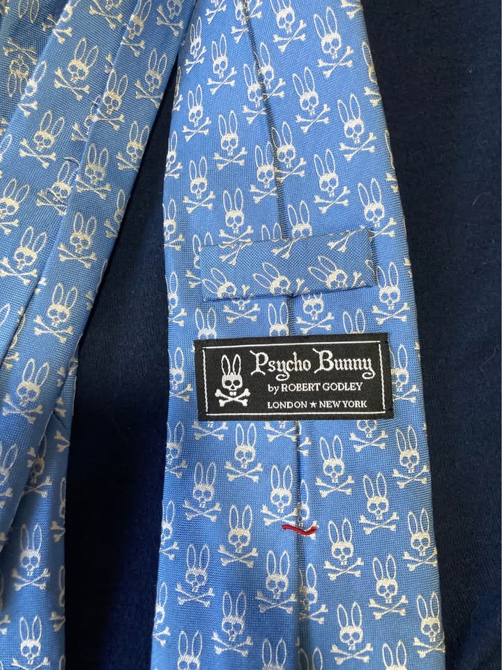 Blue Psycho Bunny tie - photo 4