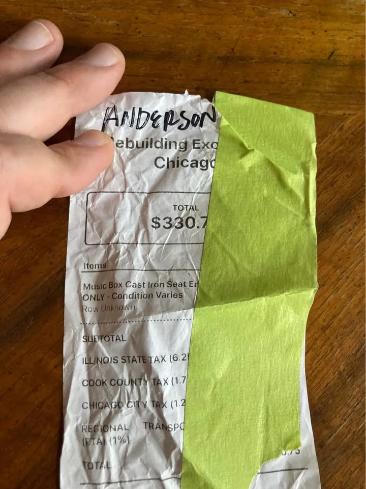 Music Box Theatre Aisle Endcap w/ seat cushion image indicator(7)