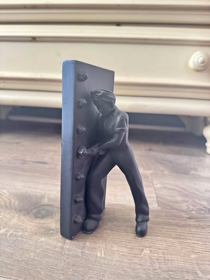 Rosie The Riveter Book End Feminist Shelf Decor