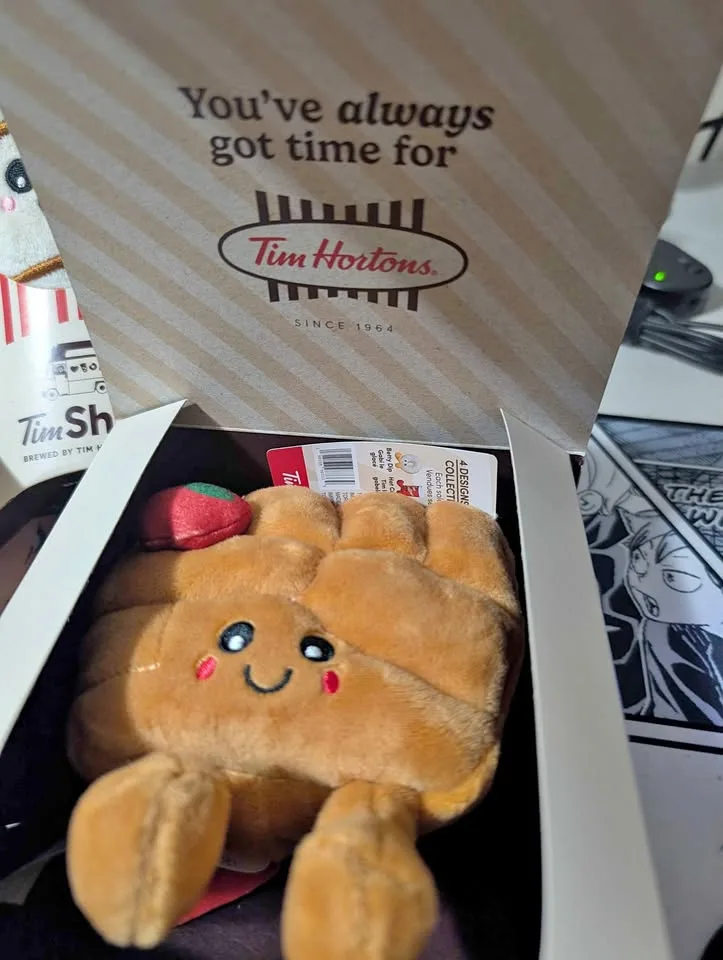 apple fritter Tim Hortons plushy