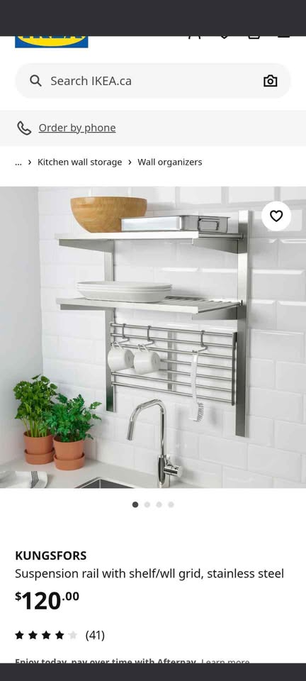 Kunsfors Ikea Kitchen Shelf - photo 3