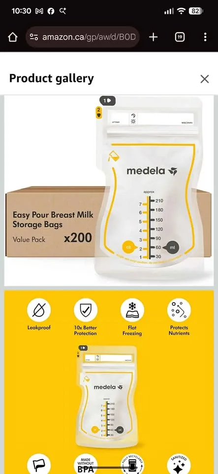 Medela freezer storage bag (80 bags) thumbnail