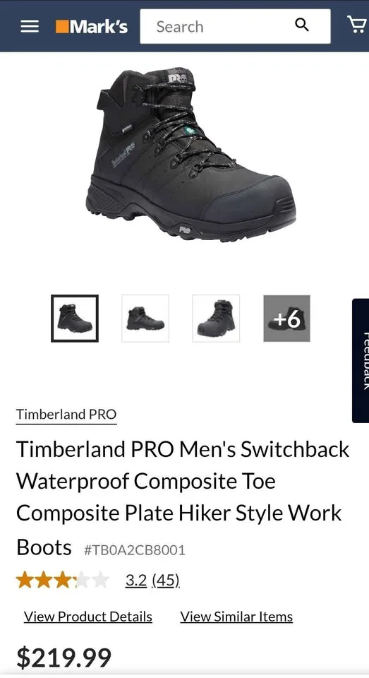 Timberland PRO Switchback Safety Work Boots CSA image indicator(5)