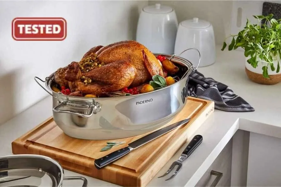 60 % Off NEW Roaster Oven & Pan 16.5" PADERNO image indicator(9)