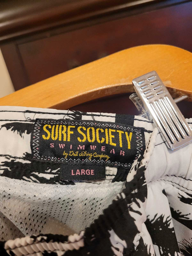 Brand New Men's Surf Society Swimwear Palm Shorts Size Large - photo 3