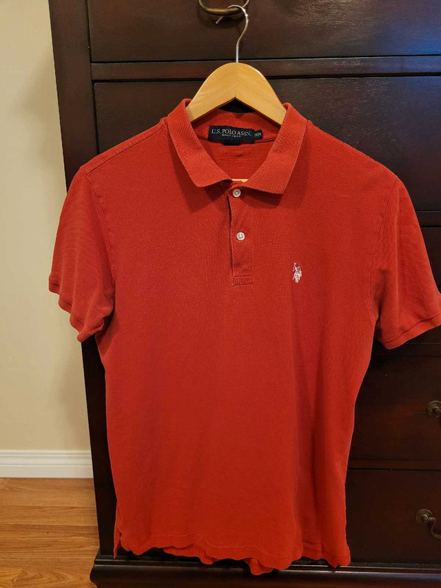 U.S. Polo Assn Men's Medium Polo Shirt in Rich Red