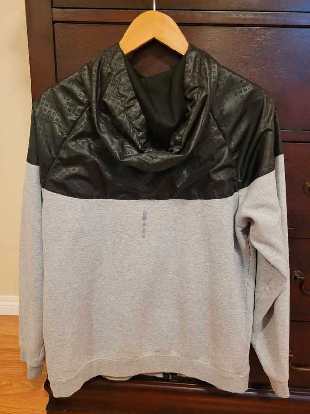 Men's Medium Reebok Black and Gray Windbreaker Jacket - photo 2
