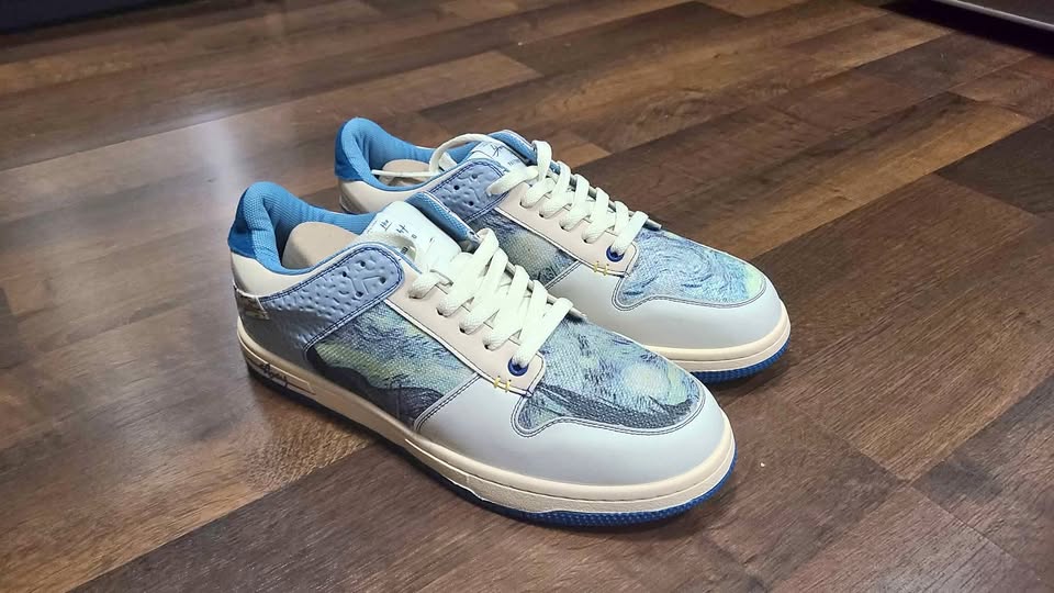 Van Gogh Starry Night inspired sneakers