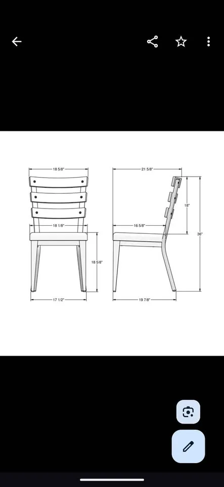 Amisco Dining set Chairs x4 Table image indicator(7)