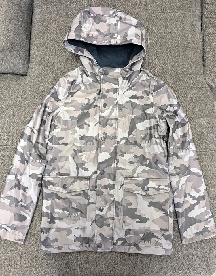 Kids water proof rain jacket size 10/12 like new condition