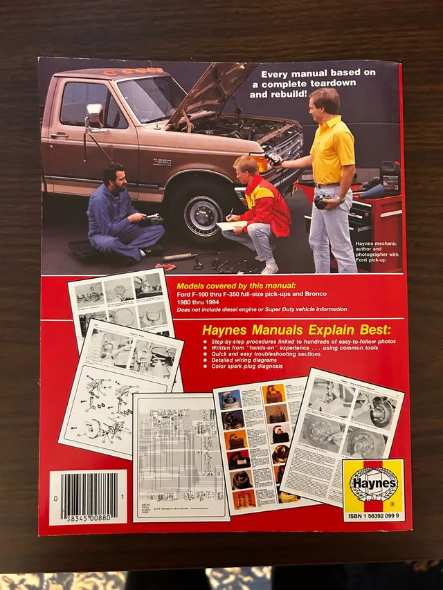 Ford Bronco Haynes Manual image indicator(2)