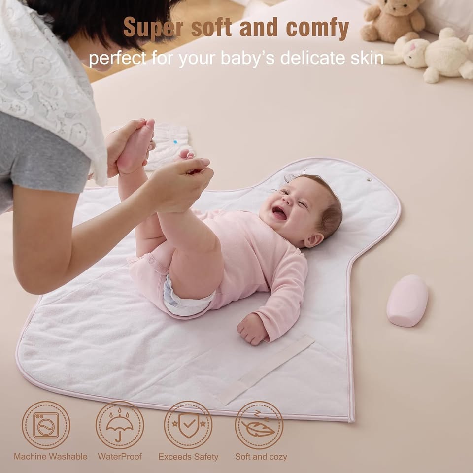 New~Baby Portable Changing Pad,Wp,With Carrying Bag - photo 4