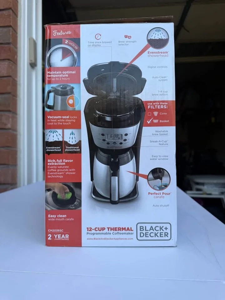 BLACK+DECKER 12-Cup Thermal Coffeemaker image indicator(10)