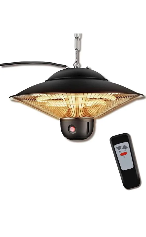 🔥 DONYER POWER Ceiling Mount Quartz Heater – 1500W (Black)