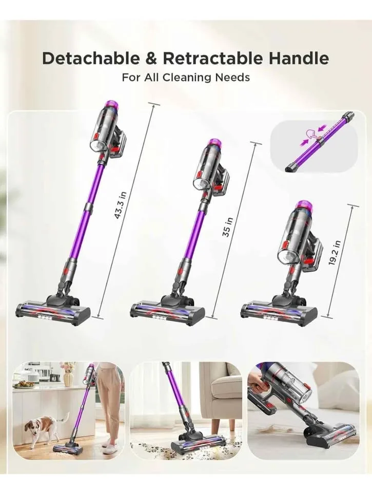 ✨ MQDEX Cordless Vacuum Cleaner TV106S 💜 image indicator(6)