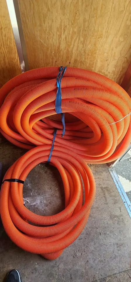 2" inch corrugated orange tubing