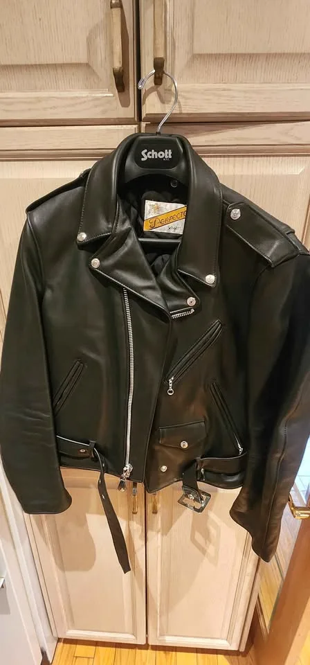 Schott NYC Perfecto Leather Motorcycle Jacket image indicator(2)
