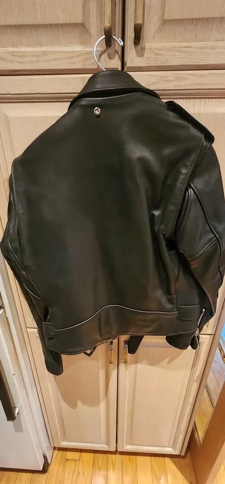 Schott NYC Perfecto Leather Motorcycle Jacket image indicator(3)