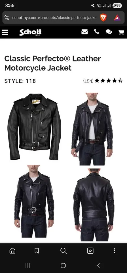 Schott NYC Perfecto Leather Motorcycle Jacket image indicator(6)