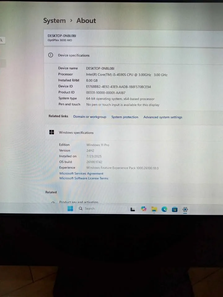 Core i5 All In One Computer DELL image indicator(6)