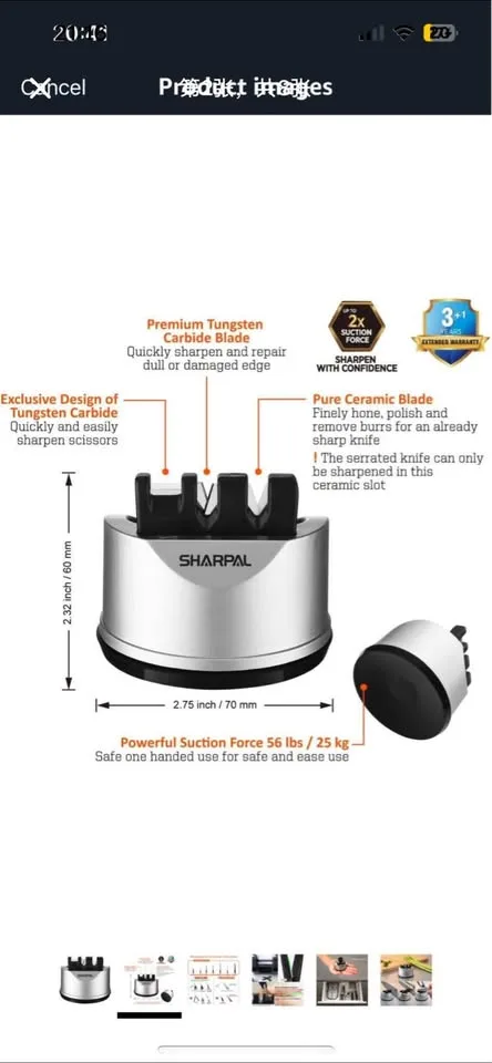 Brand new Knife & Scissors Sharpener, Kitchen Chef Sharpening To image indicator(2)