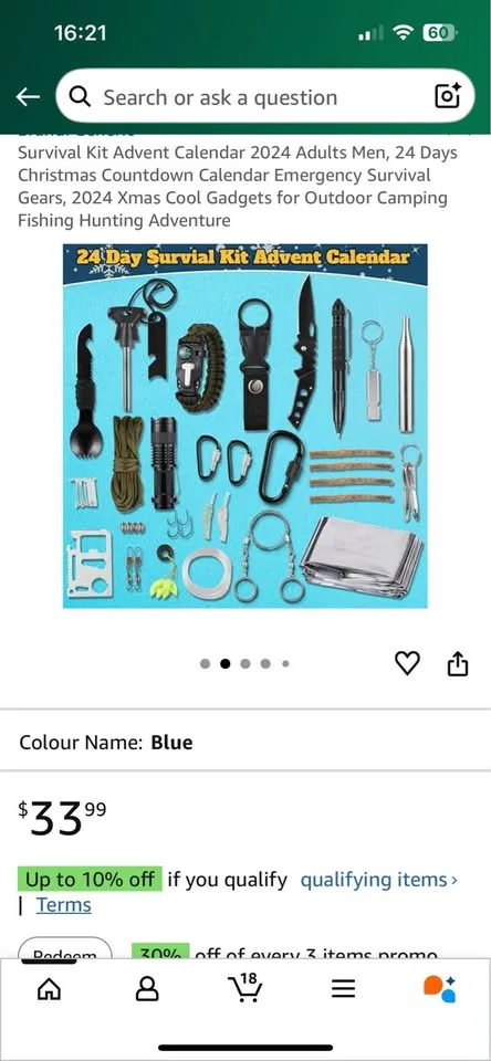 Survival Kit Advent Christmas Calendar image indicator(2)