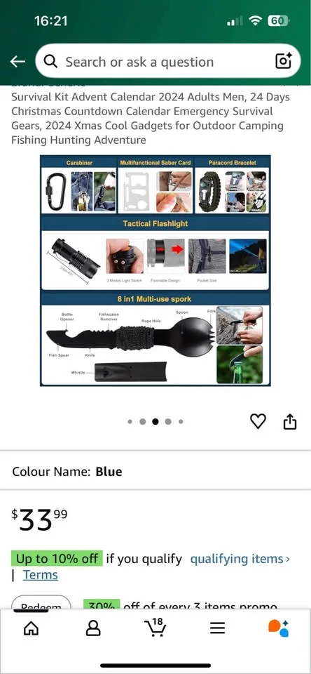 Survival Kit Advent Christmas Calendar image indicator(3)