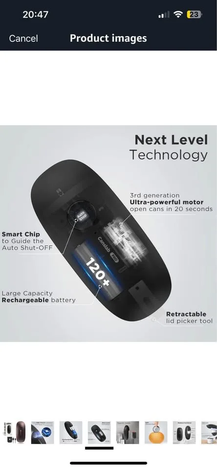 New Electric rechargeable can opener image indicator(4)
