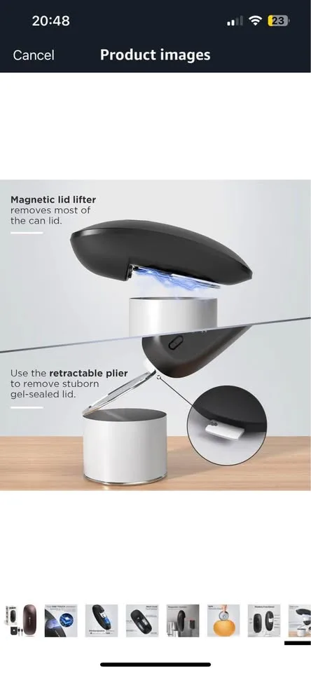 New Electric rechargeable can opener image indicator(8)