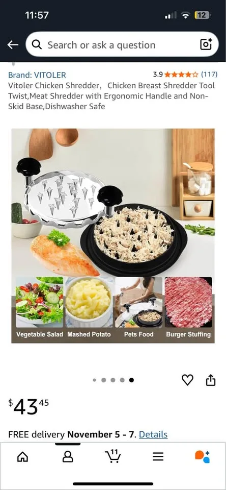 Chicken Shredder，Chicken Breast Shredder Tool Twist image indicator(7)