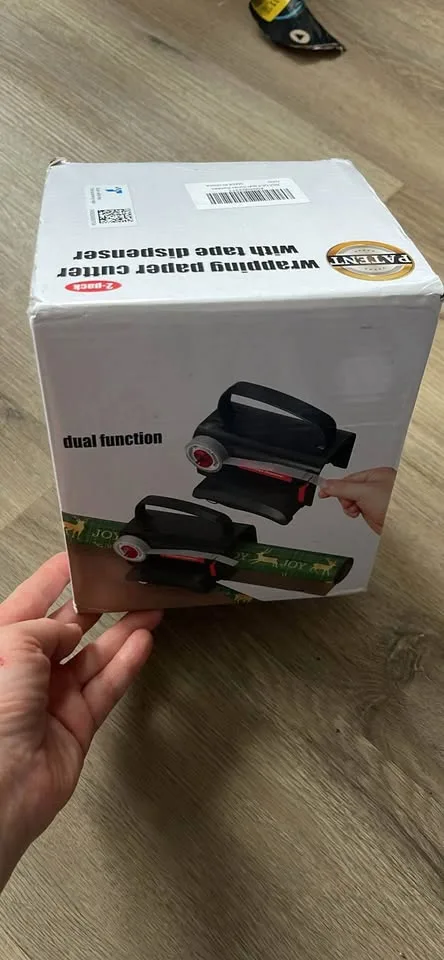 New 2 Pack Wrapping Paper Cutter with Tape Dispenser. It can als image indicator(9)