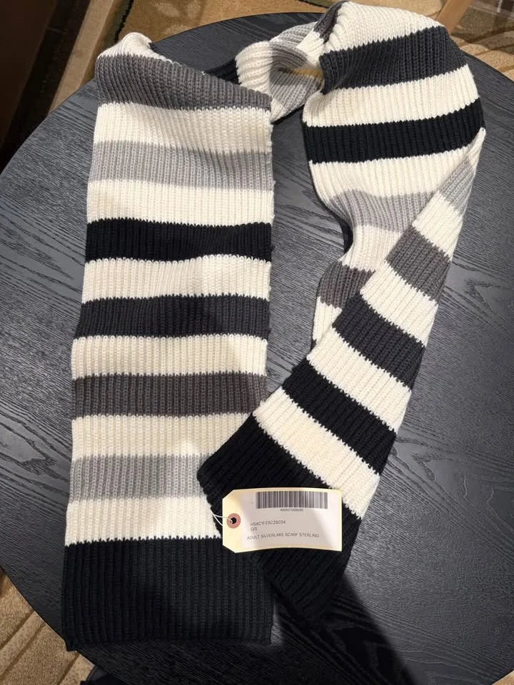 BNWT - HBC Stripes/Hudson’s Bay Sterling Silver Scarf image indicator(4)