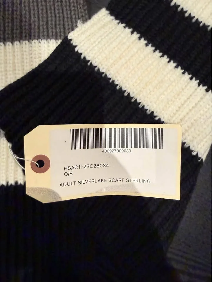 BNWT - HBC Stripes/Hudson’s Bay Sterling Silver Scarf image indicator(5)