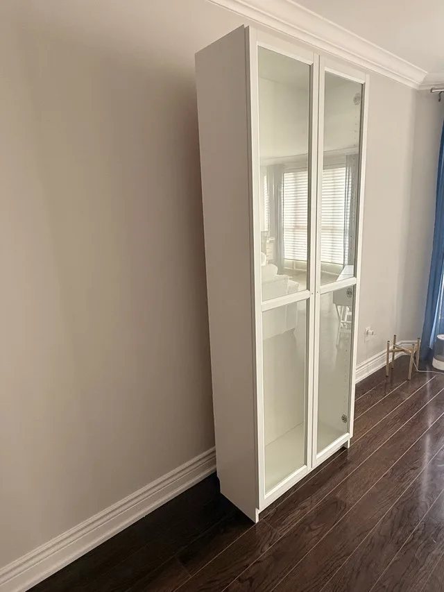 IKEA Billy Bookcase w/ Glass Doors thumbnail