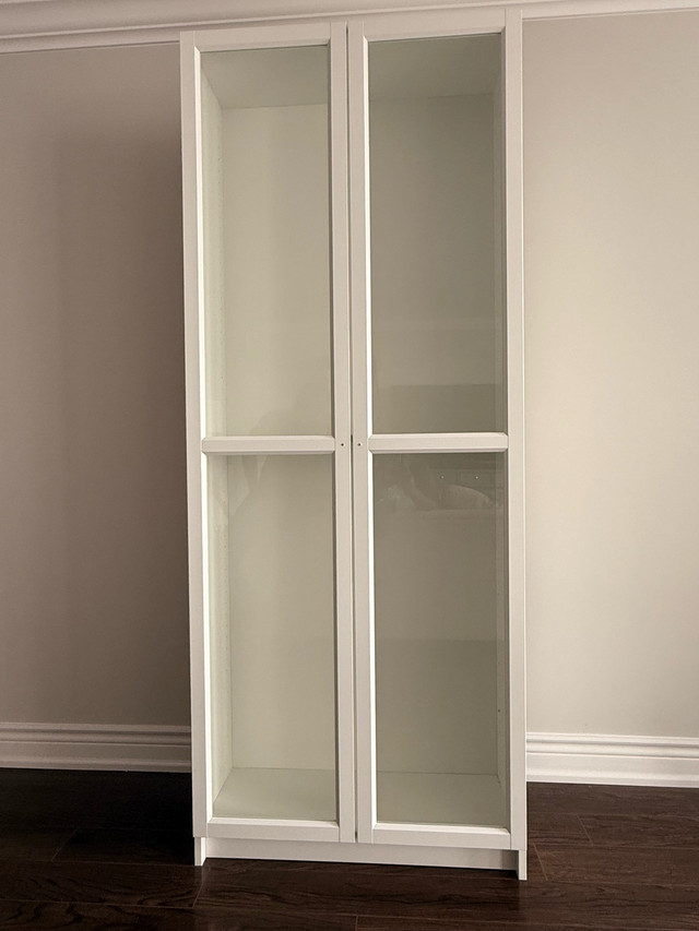 IKEA Billy Bookcase w/ Glass Doors - photo 2